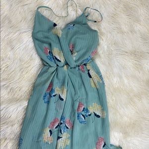 Sienna Sky Floral Strap Long Dress Size M